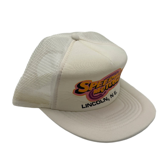 Vintage New Old Stock Speedway Motors Foam Trucker Hat