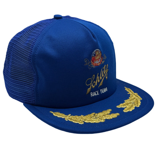 Vintage New Old Stock Schlitz Race Team Trucker Hat - No Foam