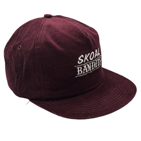 Vintage New Old Stock Skoal Bandits Corduroy Snapback Hat - No Foam