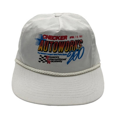 Checker Autoworks 200 Indy Car Vintage Snapback Rope Hat