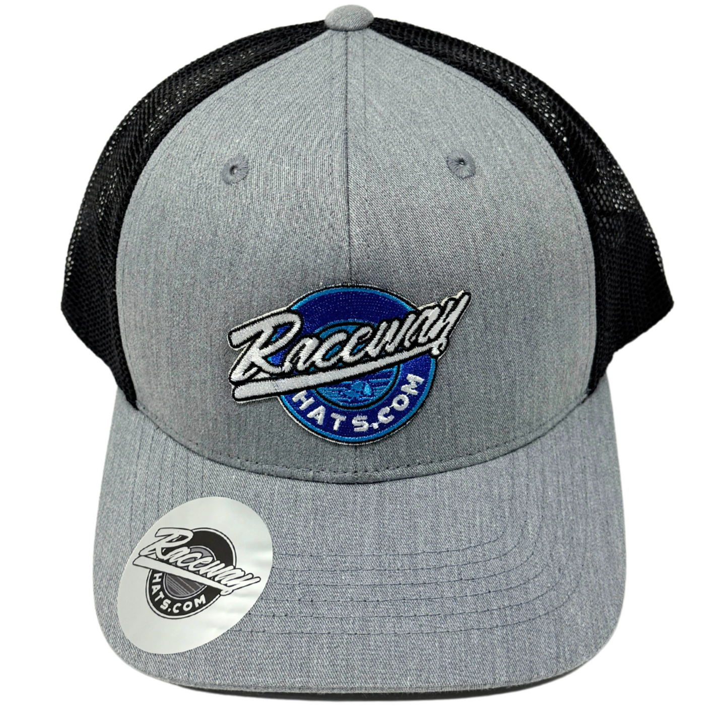 6-Panel Snapback Trucker Hat with Raceway Hats Original Logo Patch