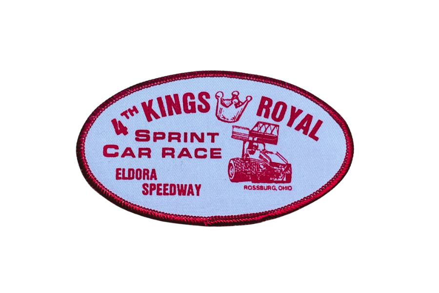 Vintage 1987 Eldora Speedway 4th Kings Royal Patches
