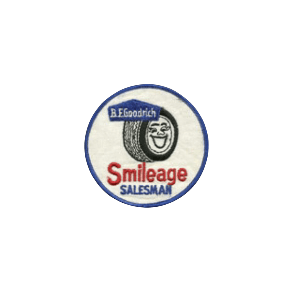 Vintage-Style BF Goodrich Tires "Smileage" Patch