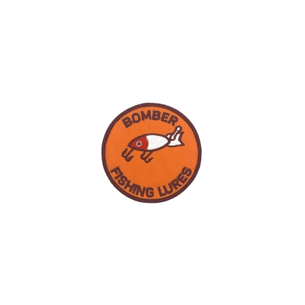 Vintage-Style Bomber Fishing Lures Patch