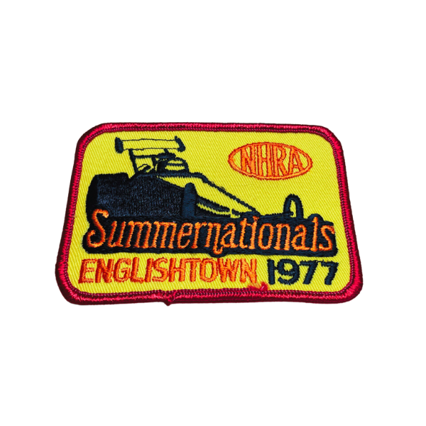 Vintage 1977 NHRA Englishtown SummerNationals Patch