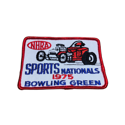 Vintage 1975 NHRA Bowling Green SPORTSnationals Patch