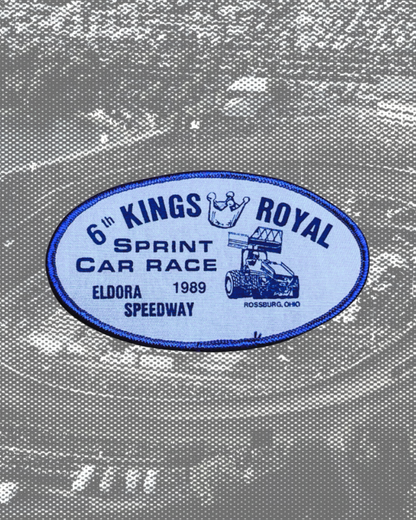 Vintage 1989 Eldora Speedway 6th Kings Royal Patch