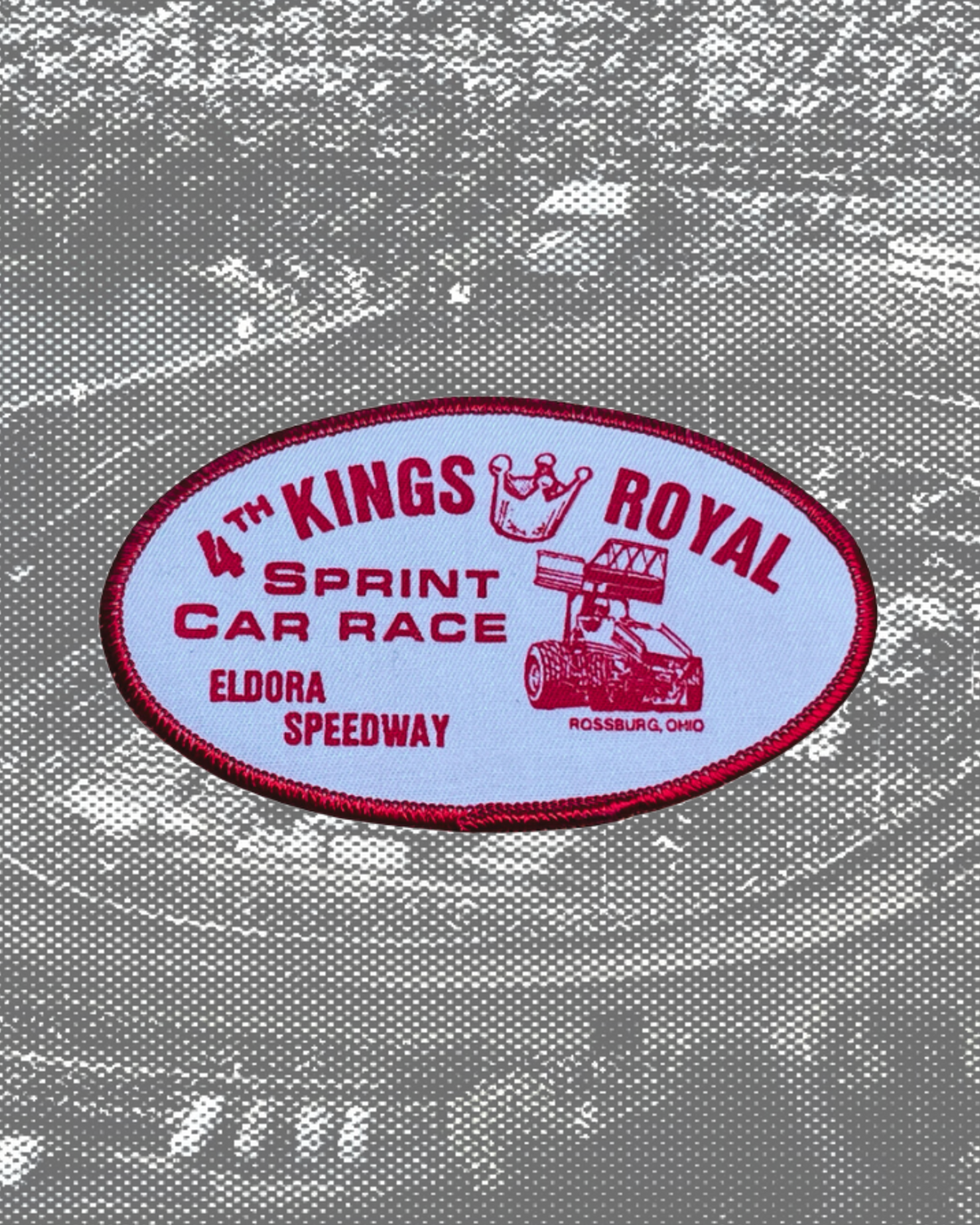 Vintage 1987 Eldora Speedway 4th Kings Royal Patches