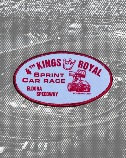 Vintage 1987 Eldora Speedway 4th Kings Royal Patches