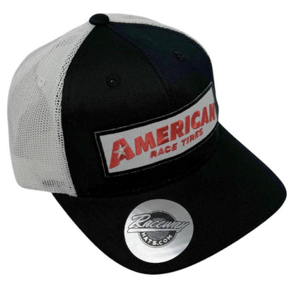 Readymade Vintage American Race Tires Patch Pressed onto Decky 6021 Trucker Hat