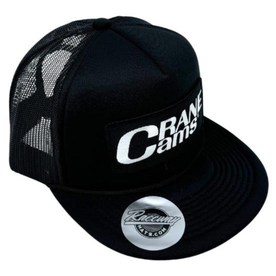 Readymade Vintage Crane Cams Pressed onto New Decky 6026 Classic 5-Panel Foam Trucker Hats