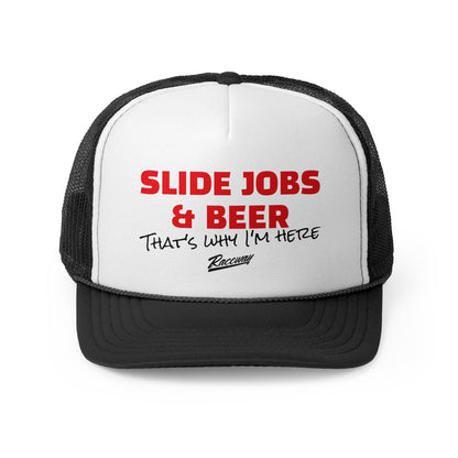Raceway Hats 5-Panel Foam Slide Jobs & Beer Trucker Hat