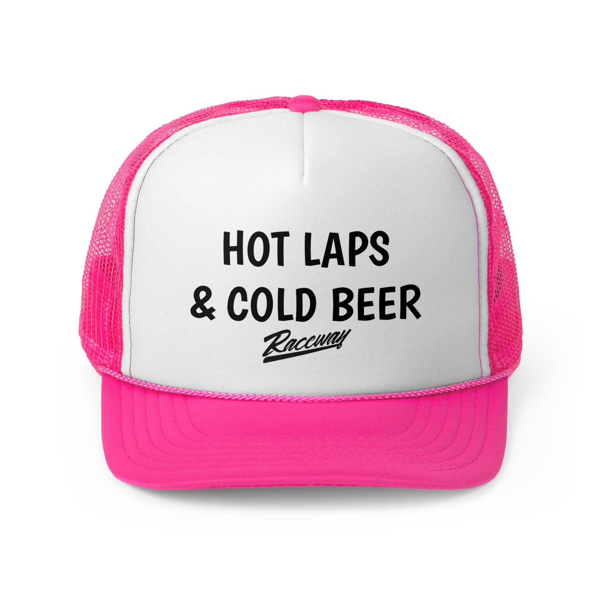 Raceway Hats 5-Panel Hot Laps & Cold Beer Foam Trucker Hat