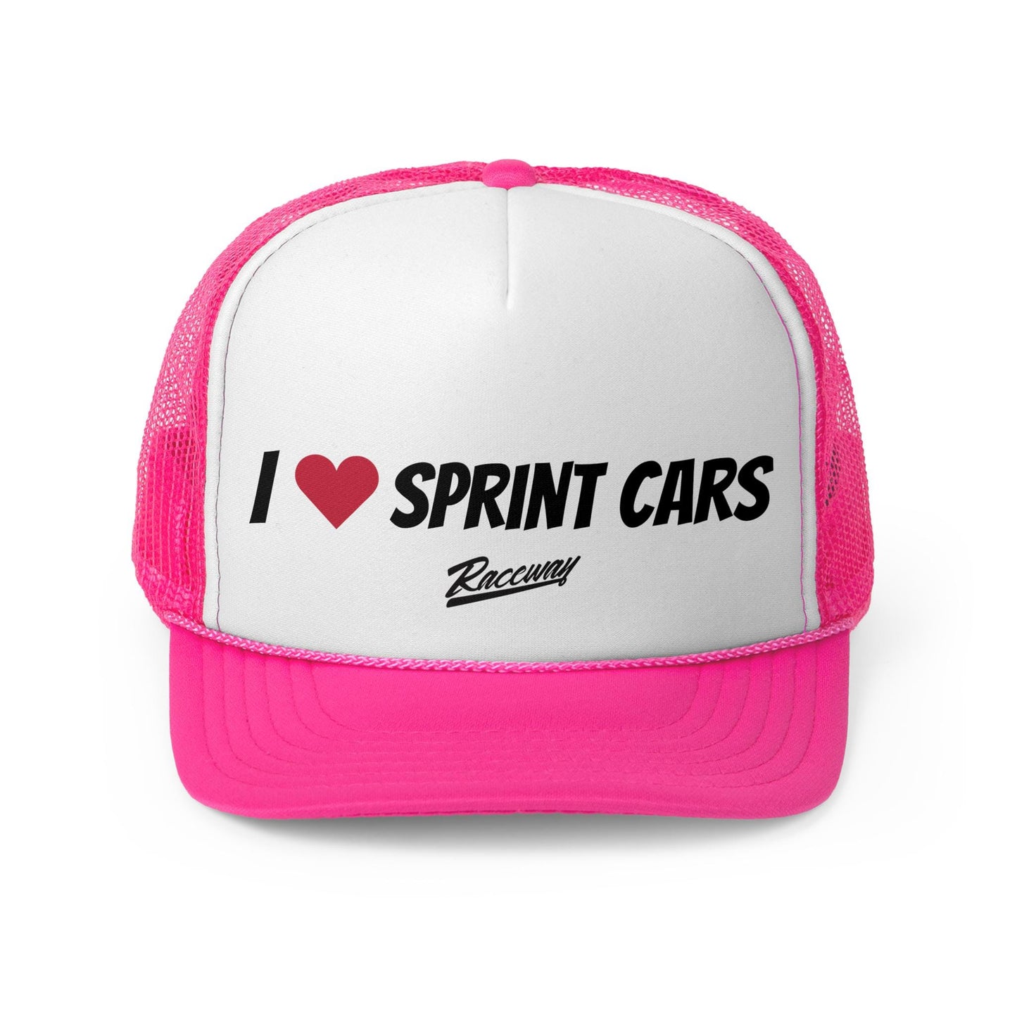 Raceway Hats 5-Panel Foam I Love Sprint Car Racing Trucker Hat